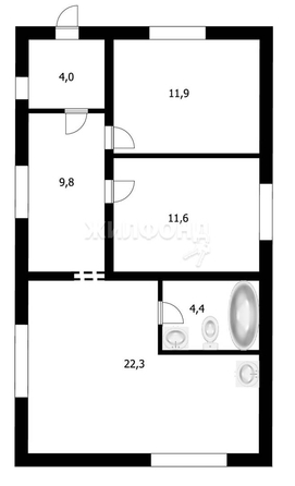 
   Продам дом, 67.6 м², Алексеевка

. Фото 6.