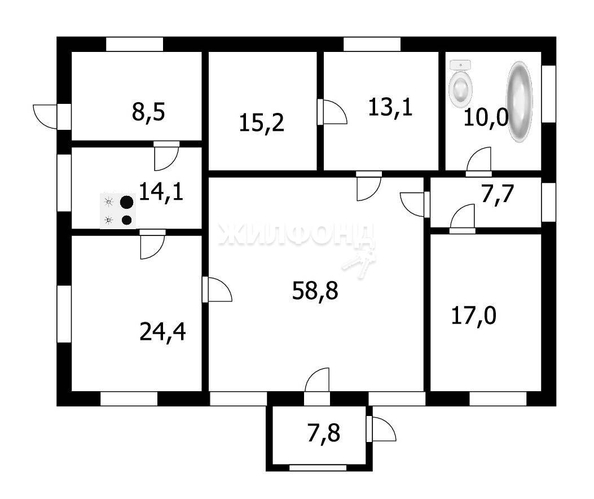 
   Продам дом, 191 м², Новосибирск

. Фото 1.