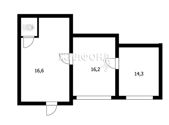 
   Продам 2-комнатную, 50.1 м², Аэропорт ул, 5

. Фото 21.