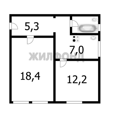 
   Продам 2-комнатную, 46.8 м², Сухарная ул, 84

. Фото 7.