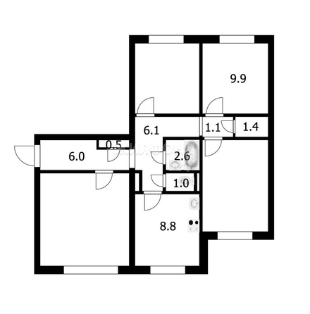 
   Продам комнату, 9.9 м², 9-й Гвардейской Дивизии ул, 1

. Фото 19.