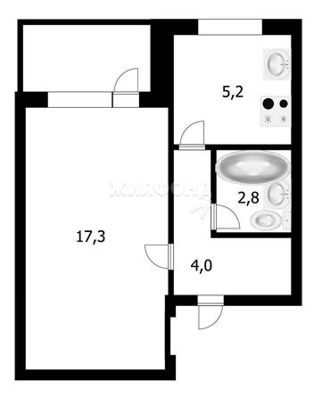 
   Продам 1-комнатную, 29.9 м², Бориса Богаткова ул, 214/1

. Фото 20.