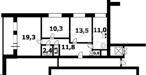 
   Продам 3-комнатную, 68.2 м², Бориса Богаткова ул, 221

. Фото 4.