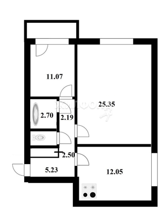 
   Продам 2-комнатную, 63.85 м², В. Высоцкого ул, 143/11

. Фото 2.