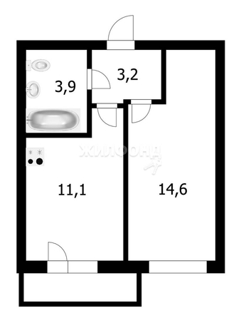 
   Продам 1-комнатную, 32.7 м², Дмитрия Шмонина ул, 10/1

. Фото 6.