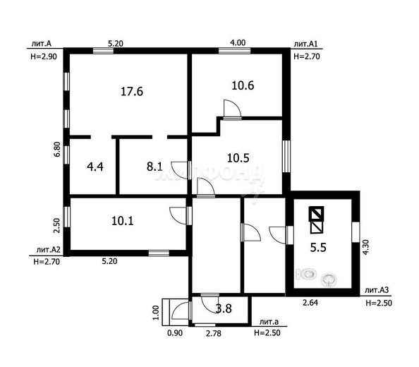 
   Продам дом, 66.8 м², Верх-Тула

. Фото 9.