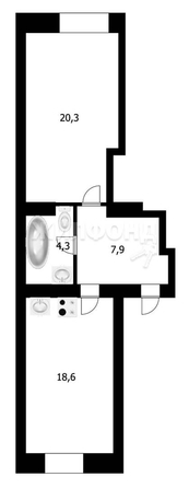 
   Продам 1-комнатную, 51.1 м², 2-я Обская ул, 69/1

. Фото 8.