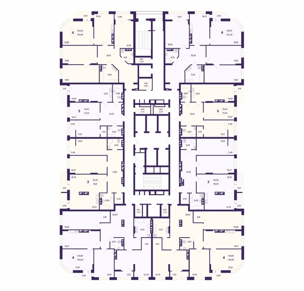 
  Продается 3-комн. квартира, 73.24 м², ЖК Астон. Шесть звёзд, 2
. Фото 1.