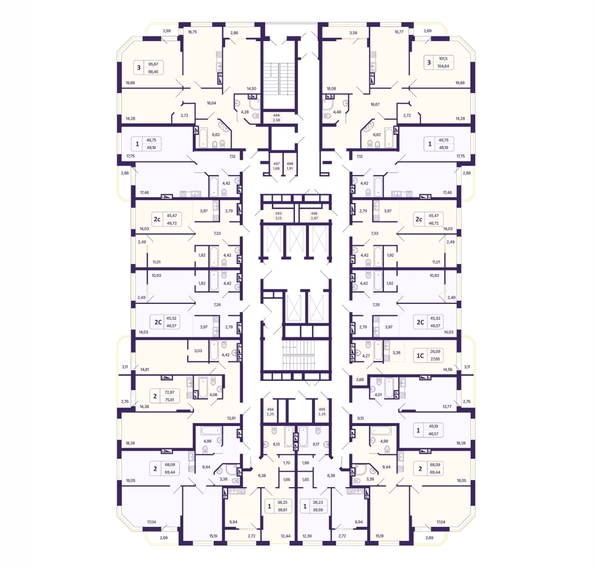 
  Продается 2-комн. квартира, 46.72 м², ЖК Астон. Шесть звёзд, 2
. Фото 2.