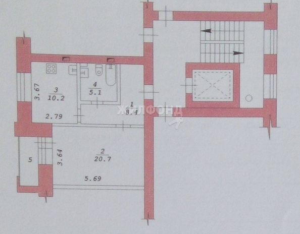 
   Продам 1-комнатную, 44.7 м², Владимировская ул, 21

. Фото 35.