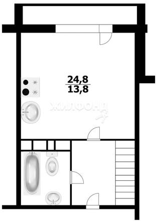 
   Продам студию, 24.8 м², Кошурникова ул, 22/2

. Фото 7.