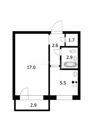 
   Продам 1-комнатную, 29.7 м², Зорге ул, 119

. Фото 9.