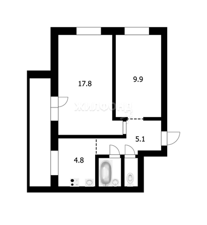 
   Продам 2-комнатную, 43 м², Бориса Богаткова ул, 185/1

. Фото 20.