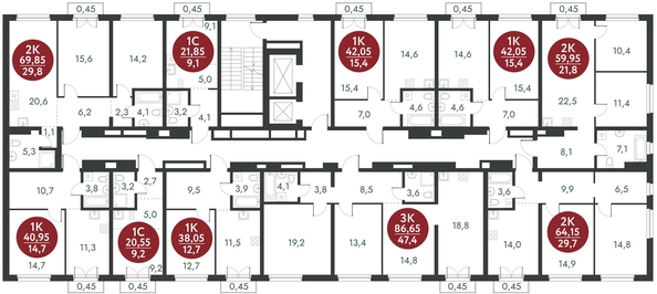 
   Продам студию, 21.85 м², Скандинавские кварталы, дом 1

. Фото 1.