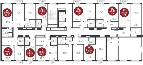 
   Продам 1-комнатную, 60.25 м², Скандинавские кварталы, дом 1

. Фото 1.