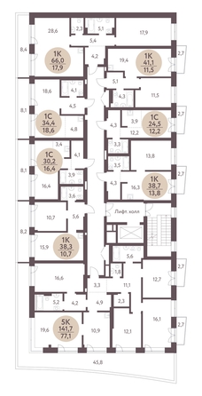 
   Продам студию, 34.4 м², Зеленый город, дом 1

. Фото 1.