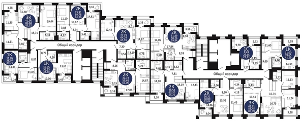 
   Продам 1-комнатную, 41.29 м², Первый на Рябиновой

. Фото 1.