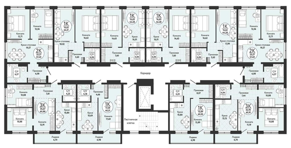 
   Продам 1-комнатную, 42.28 м², Одоевский, дом 4

. Фото 1.