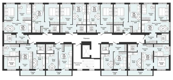 
   Продам 1-комнатную, 40.51 м², Одоевский, дом 4

. Фото 1.