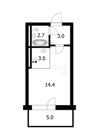 
   Продам студию, 23.1 м², Танковая ул, 32

. Фото 9.