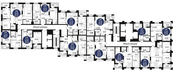 
   Продам 1-комнатную, 38.68 м², Первый на Рябиновой

. Фото 1.