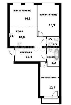 
   Продам 3-комнатную, 72 м², Кубовая ул, 53

. Фото 17.