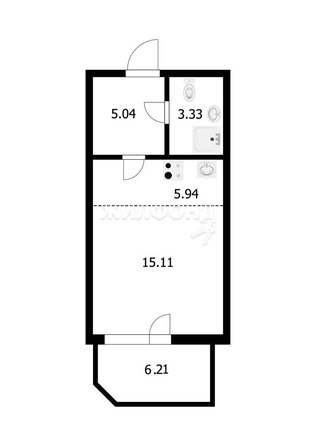 
   Продам студию, 29.42 м², Дуси Ковальчук ул, 238

. Фото 2.