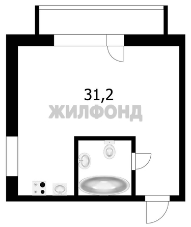
  Продается студия, 31.2 м², Воскресная ул, д. 9
. Фото 11.