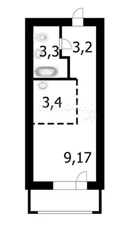 
   Продам студию, 19.2 м², Виктора Уса ул, 13

. Фото 8.