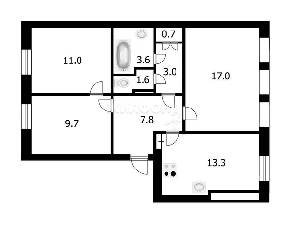 
   Продам 2-комнатную, 67.7 м², Советская ул, 46/2

. Фото 37.