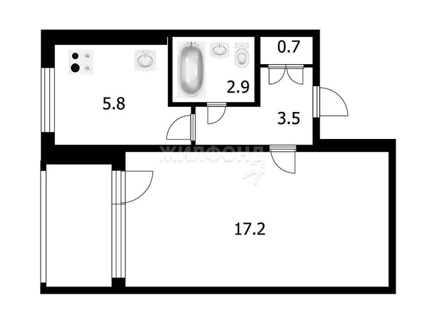 
   Продам 1-комнатную, 30.1 м², Дуси Ковальчук ул, 65

. Фото 21.