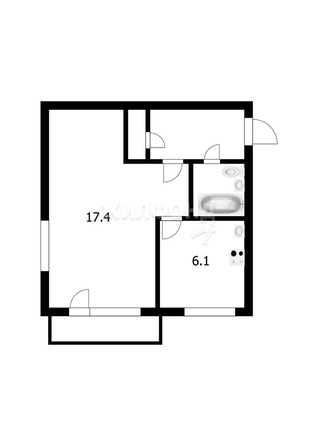 
   Продам 1-комнатную, 32 м², Эйхе ул, 9а

. Фото 2.