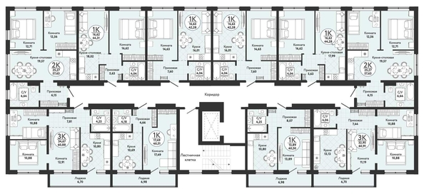 
   Продам 1-комнатную, 42.28 м², Одоевский, дом 4

. Фото 1.