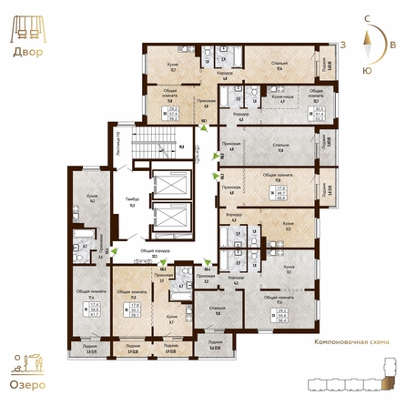 
   Продам 1-комнатную, 41.7 м², Новый горизонт, дом 4

. Фото 1.