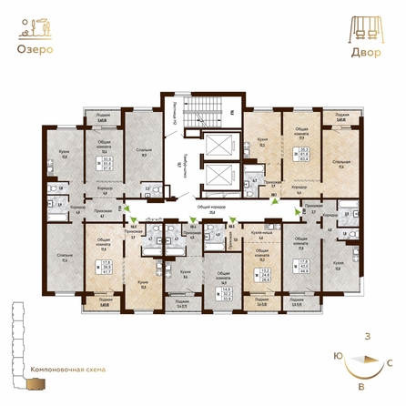 
   Продам 3-комнатную, 87.6 м², Новый горизонт, дом 4

. Фото 1.