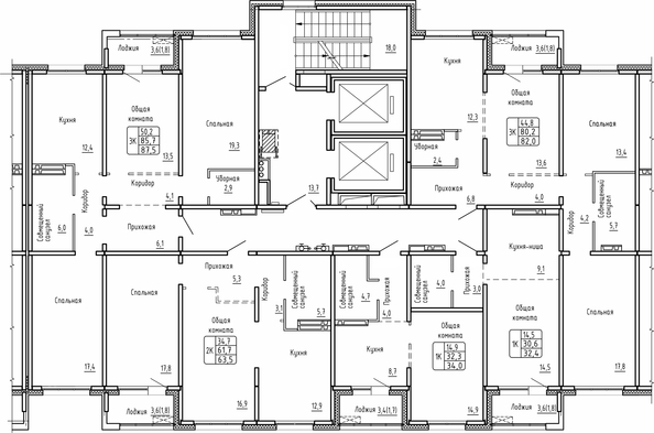 
   Продам 3-комнатную, 82 м², Самоцветы, Бирюза дом 2

. Фото 1.