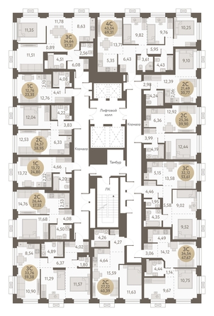 
   Продам 3-комнатную, 53.61 м², Urban-peaks (Городские вершины)

. Фото 1.