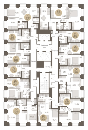 
   Продам 3-комнатную, 53.7 м², Urban-peaks (Городские вершины)

. Фото 1.