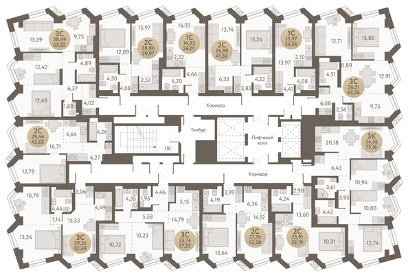 
   Продам 2-комнатную, 33.19 м², Urban-peaks (Городские вершины)

. Фото 1.