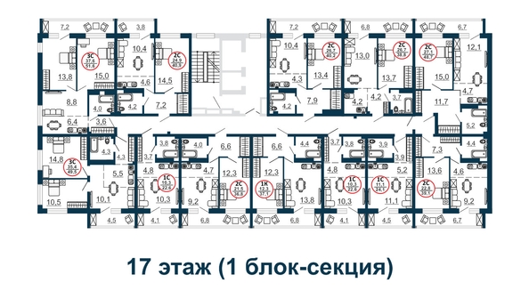 
   Продам 2-комнатную, 45.8 м², Бронная ул, 22/1

. Фото 1.