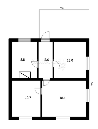 
   Продам 3-комнатную, 56.2 м², Набережная ул, 5

. Фото 19.