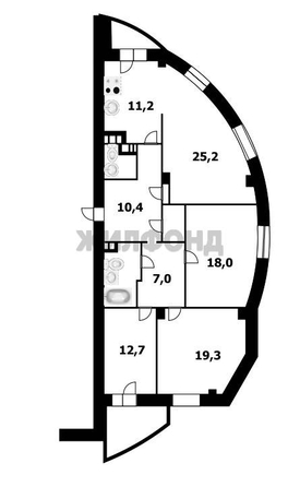 
  Продается 4-комн. квартира, 113.4 м², Галущака ул, д. 15
. Фото 3.