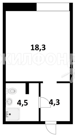 
   Продам студию, 26.8 м², Большевистская ул, 37

. Фото 21.