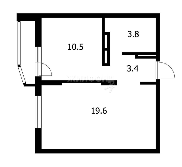 
   Продам 1-комнатную, 37.3 м², Дмитрия Донского ул, 24/1

. Фото 16.