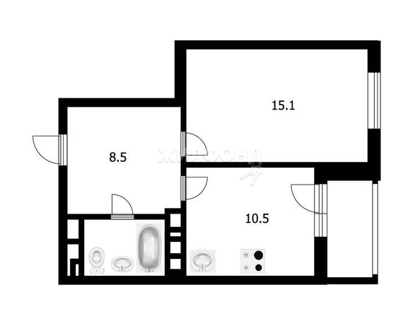 
   Продам 1-комнатную, 37.8 м², Оловозаводская ул, 13

. Фото 16.