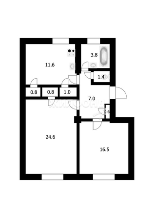 
   Продам 2-комнатную, 68.1 м², Станиславского ул, 7

. Фото 17.