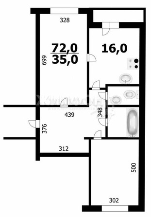 
   Продам 2-комнатную, 72 м², Бориса Богаткова ул, 253/4

. Фото 5.