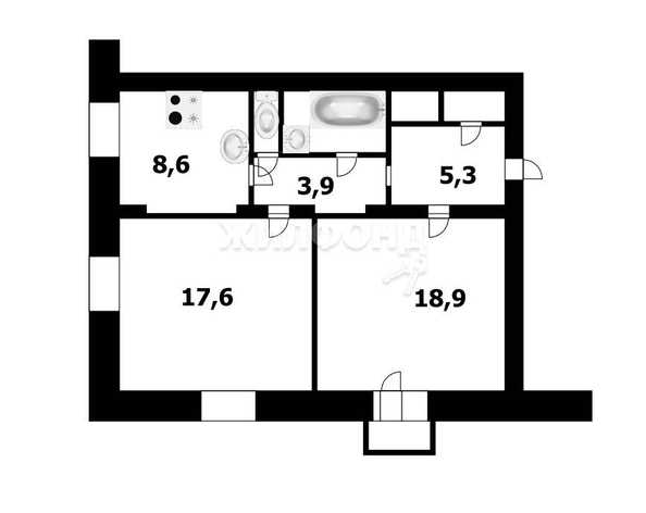 
   Продам 2-комнатную, 61 м², Холодильная ул, 29в

. Фото 2.