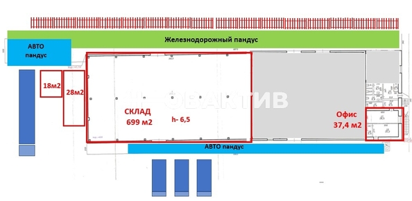 
   Продам помещение свободного назначения, 736 м², Даргомыжского ул, 8Б

. Фото 3.