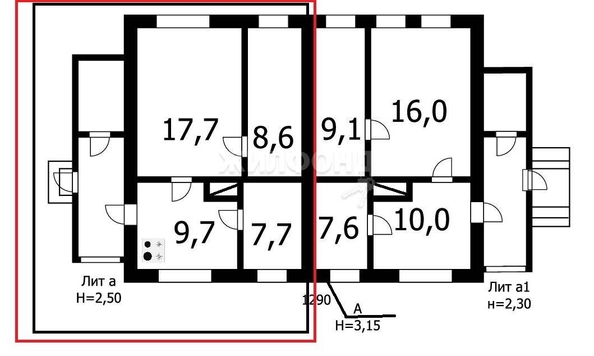 
   Продам дом, 43.7 м², Новосибирск

. Фото 14.